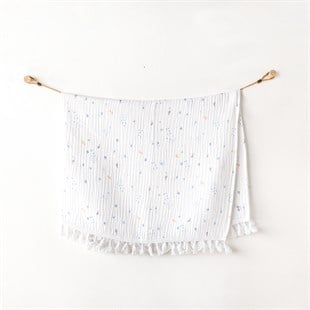 Andywawa 4 Katlı Müslin 100*120cm Battaniye Ekru