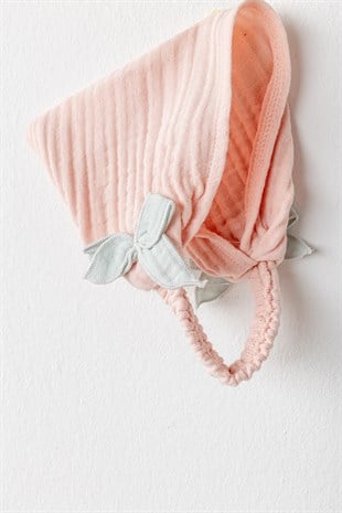 Andywawa Müslin 2li Şapka Somon Mint