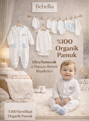 Andywawa Organik GOTS 10lu Unisex Set Mint Ekru