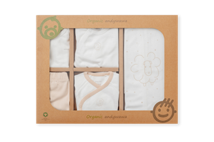 Andywawa Organik GOTS 10lu Unisex Set Ekru