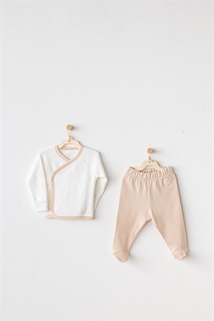 Andywawa Organik GOTS 10lu Unisex Set Ekru