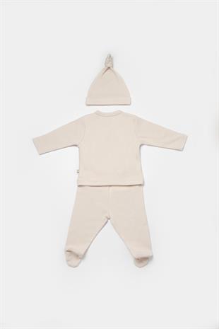 Biorganic GOTS Sertifikalı Modal Relax 3lü Bej