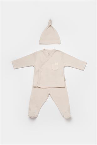 Biorganic GOTS Sertifikalı Modal Relax 3lü Bej