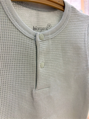 Biorganic GOTS Sertifikalı Waffle Smile 2li set Mint