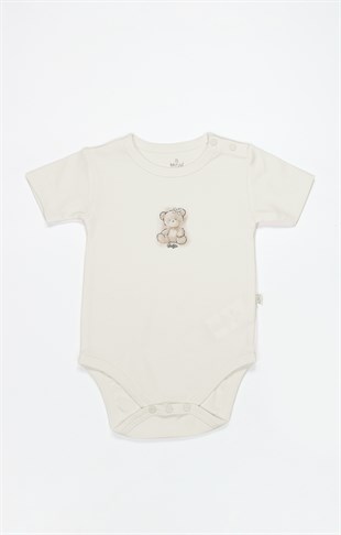 Bistyle GOTS Sertifikalı 3lü Badi My Teddy Ekru Bej