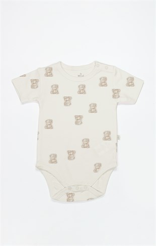 Bistyle GOTS Sertifikalı 3lü Badi My Teddy Ekru Bej