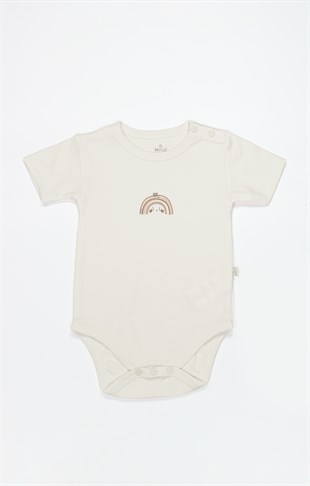 Bistyle GOTS Sertifikalı 3lü Badi Rainbow Ekru Somon