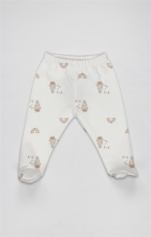 Bistyle GOTS Sertifikalı 3lü Pantolon Rainbow Ekru Somon