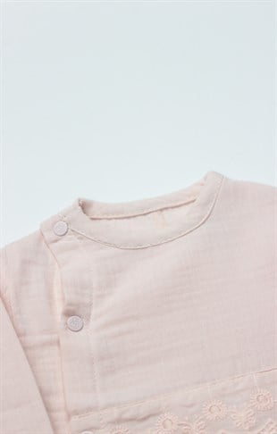 Bistyle GOTS Sertifikalı 4lü Müslin Set Pembe