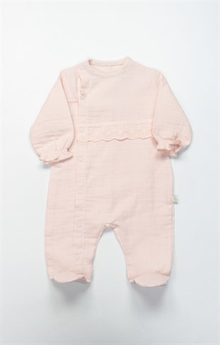 Bistyle GOTS Sertifikalı 4lü Müslin Set Pembe