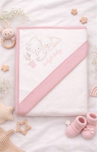 Bistyle GOTS Sertifikalı Banyo Havlusu Pembe