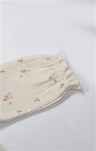 Bistyle GOTS Sertifikalı Flowers 4lü Müslin Set Bej