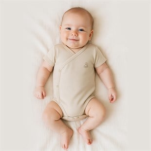 Bistyle GOTS Sertifikalı Kruvaze K.Kol Badi Bej