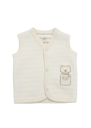Bistyle Racoon %100 Organik Çift Taraflı Unisex Yelek