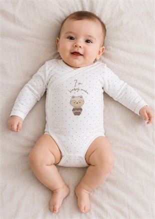 Bistyle Racoon %100 Organik Kruvaze Unisex Badi
