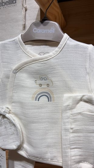 Caramell %100 Pamuk Müslin 5li Set Ekru