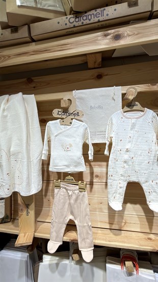 Hastane Çıkışı SetleriCaramell %100 Pamuk Organik 10lu Set Unisex
