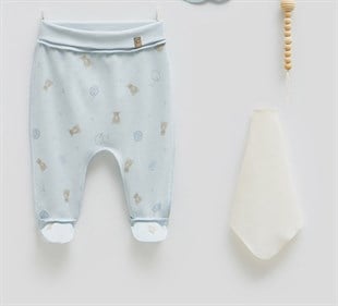 Caramell %100 Pamuk Ters Dikişli 10lu Set Mavi