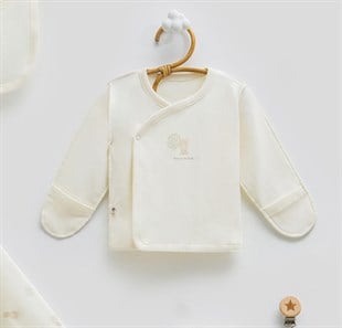 Caramell %100 Pamuk Ters Dikişli 10lu Unisex Set Ekru 