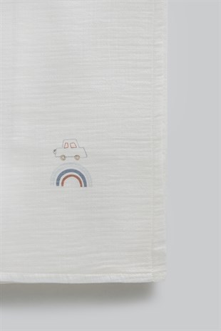 Caramell 2 Katlı Müslin Battaniye 3lü 85*90cm Mavi