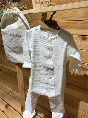 Caramell Marin Premium Müslin 10lu Set Kız Ekru