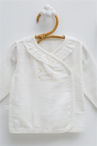 Caramell Marin Premium Müslin 5li Set Kız Ekru