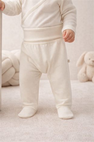 Caramell Milano Tek Alt Pantolon Unisex Ekru