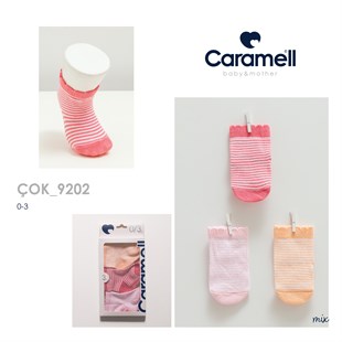Caramell Premium 3lü Kız Çorap