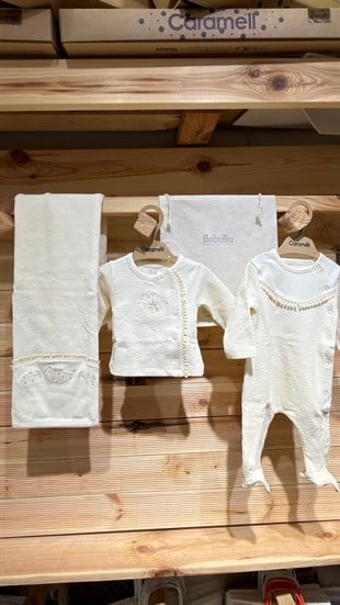 Hastane Çıkışı SetleriCaramell Premium Beti Kız 10lu Set Bej