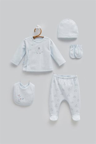 Caramell Premium First Car 5li Erkek Set Mavi