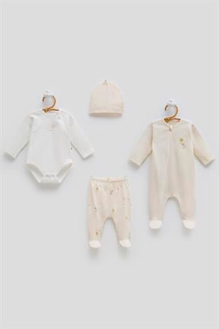 Caramell Torino Premium 4lü Set Erkek Bej