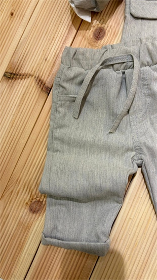 Ceketli Papyonlu Premium Erkek Takım Grimelanj