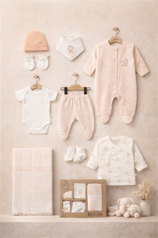 GOTS Sertifikalı 10lu Set Cute Happy Somon-Unisex