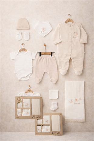 GOTS Sertifikalı 10lu Set Make Happy Taş Rengi-Kız