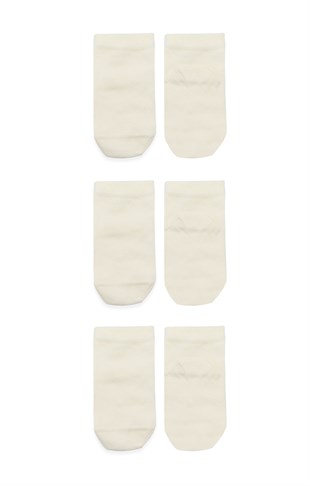 GOTS Sertifikalı 3lü Organik Çorap Natural