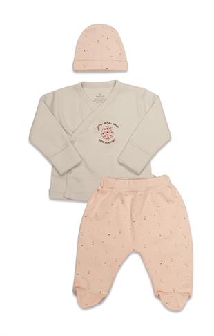 GOTS Sertifikalı 3lü Set Cute Happy Somon-Unisex
