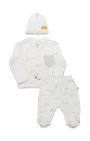 GOTS Sertifikalı 3lü Set Safari Yeşil-Unisex