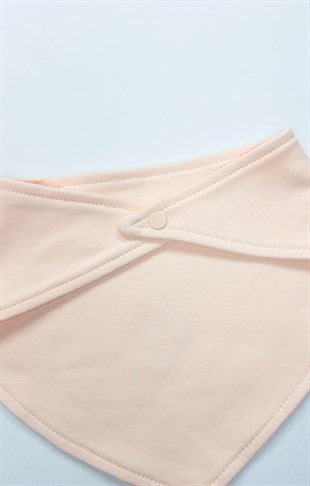 GOTS Sertifikalı Cute Happy 2li Fular Önlük Somon