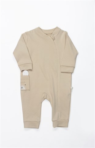 GOTS Sertifikalı Tulum Patiksiz So Bear-Unisex