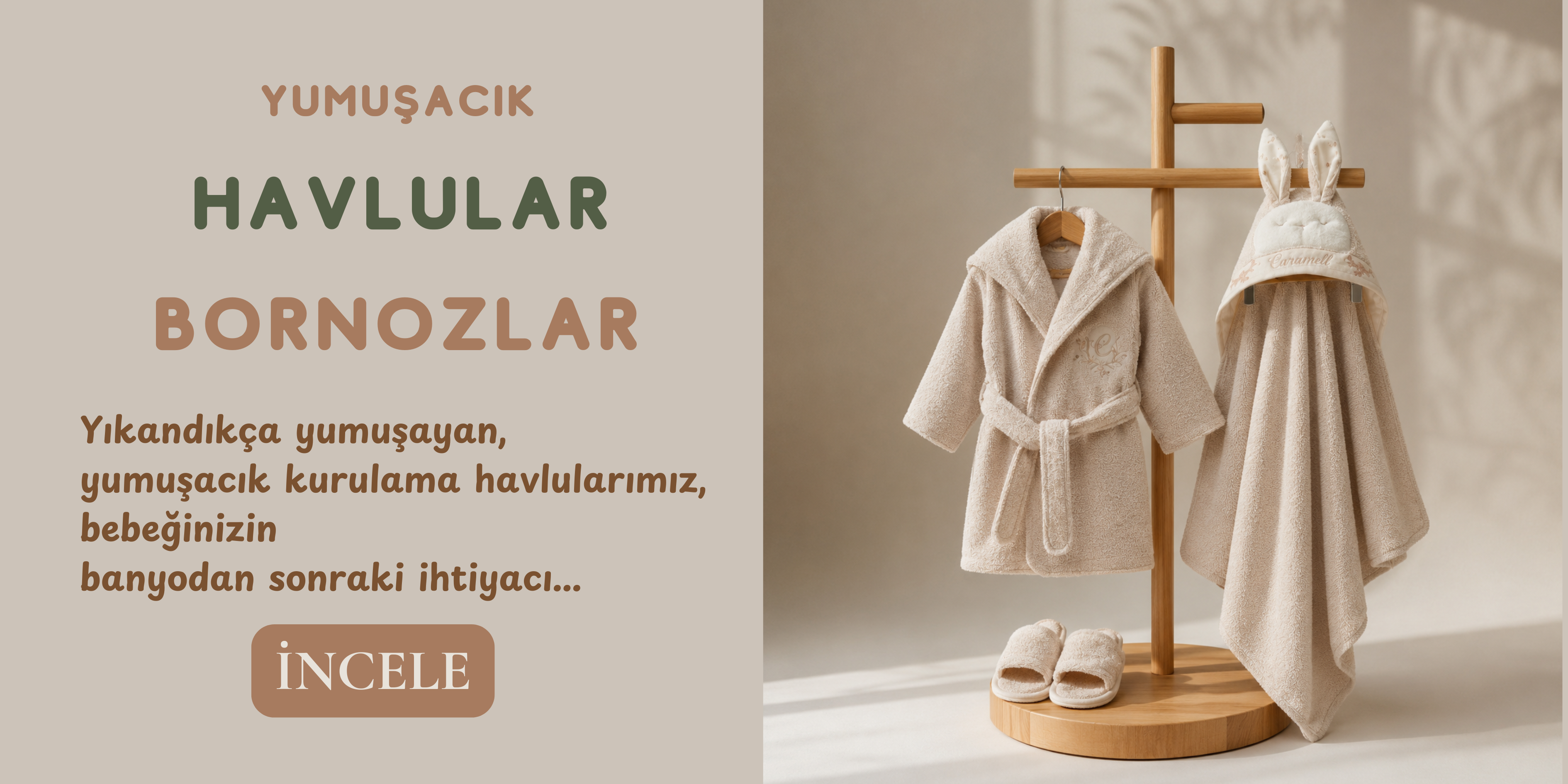 havlular, bornozlar