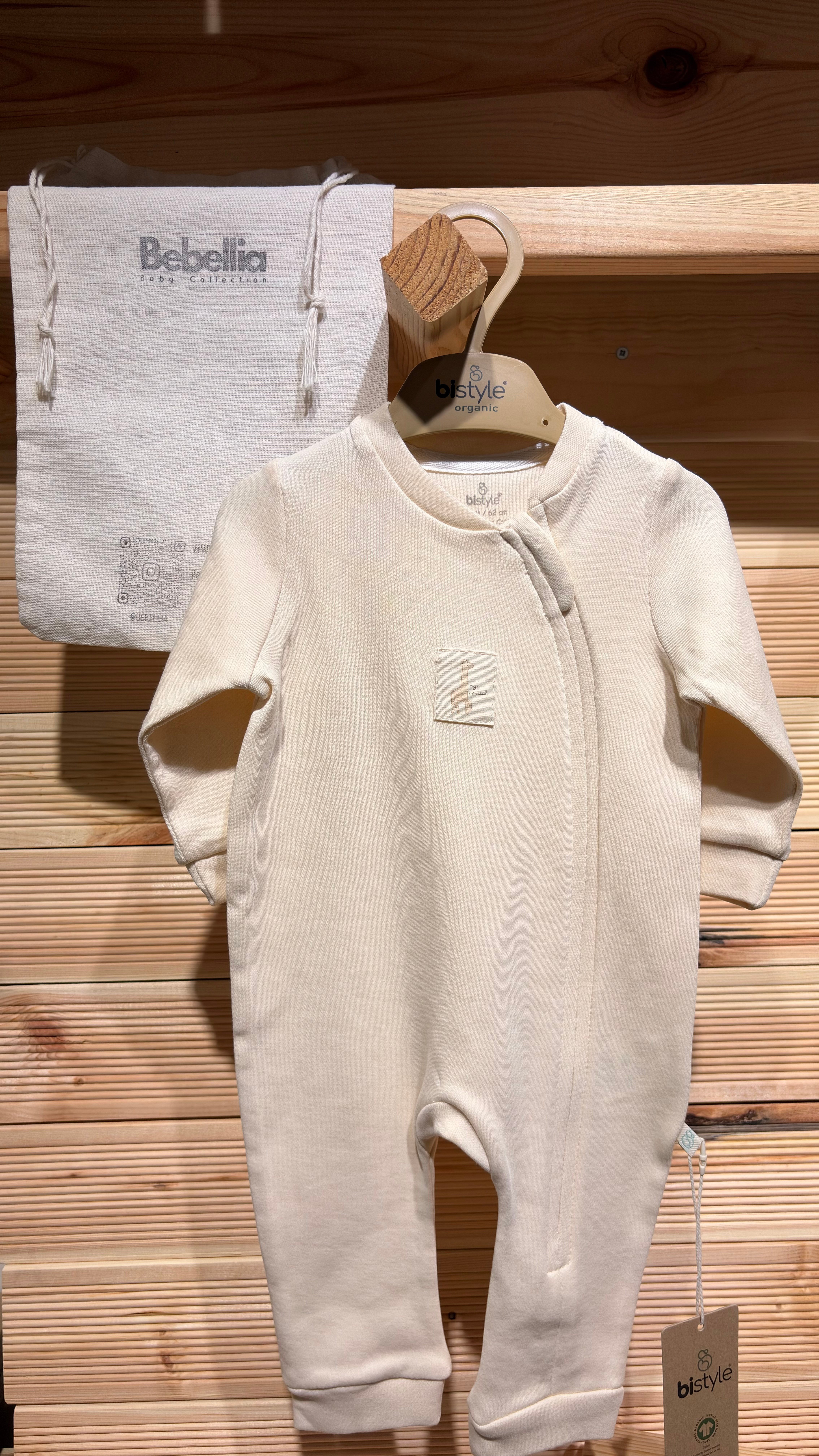Bebek TulumBistyle %100 Organik Tulum Açık Bej