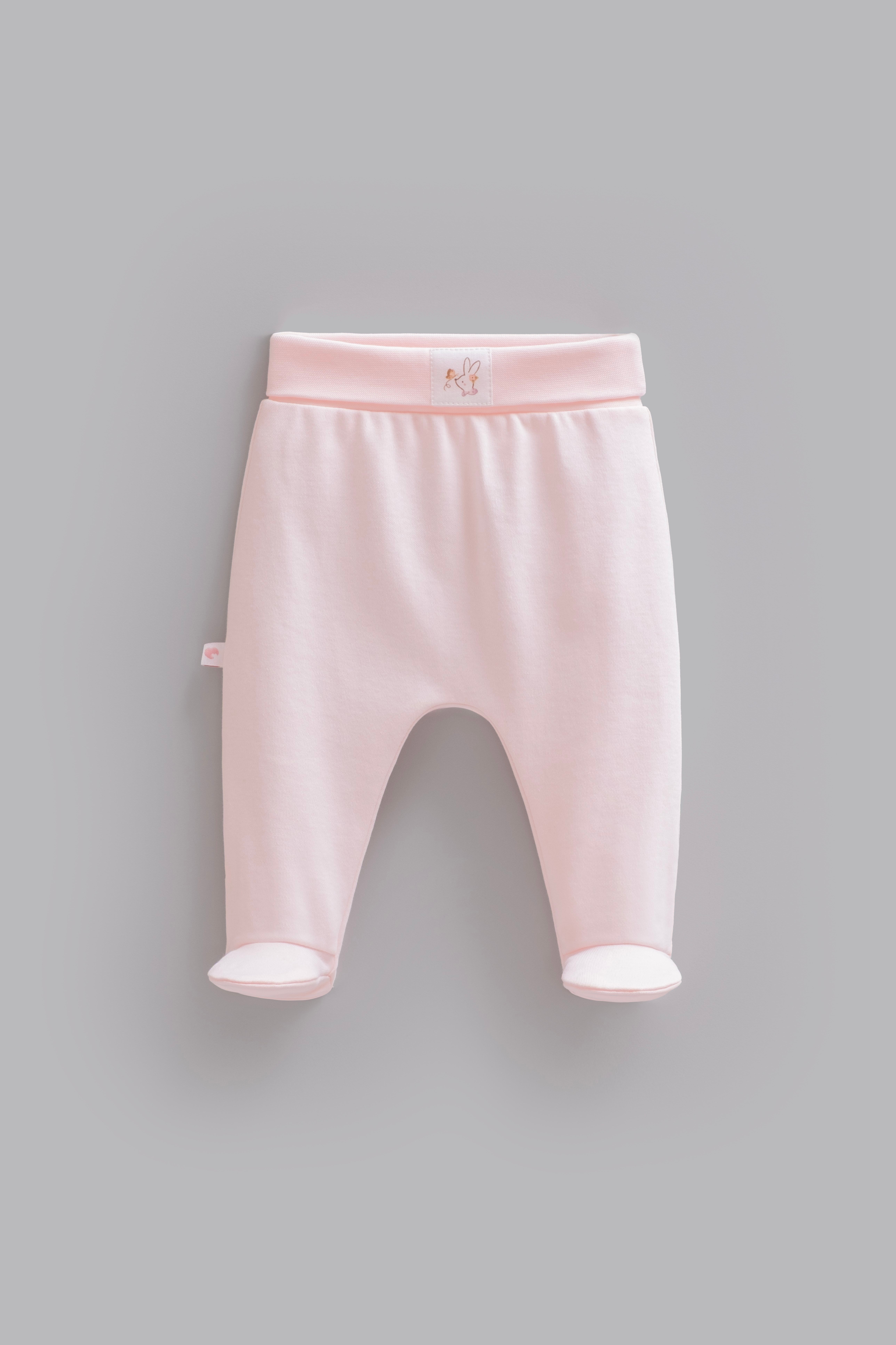 Bebek Badi-PantolonCaramell %100 Pamuk Bebek Pantolon Pembe