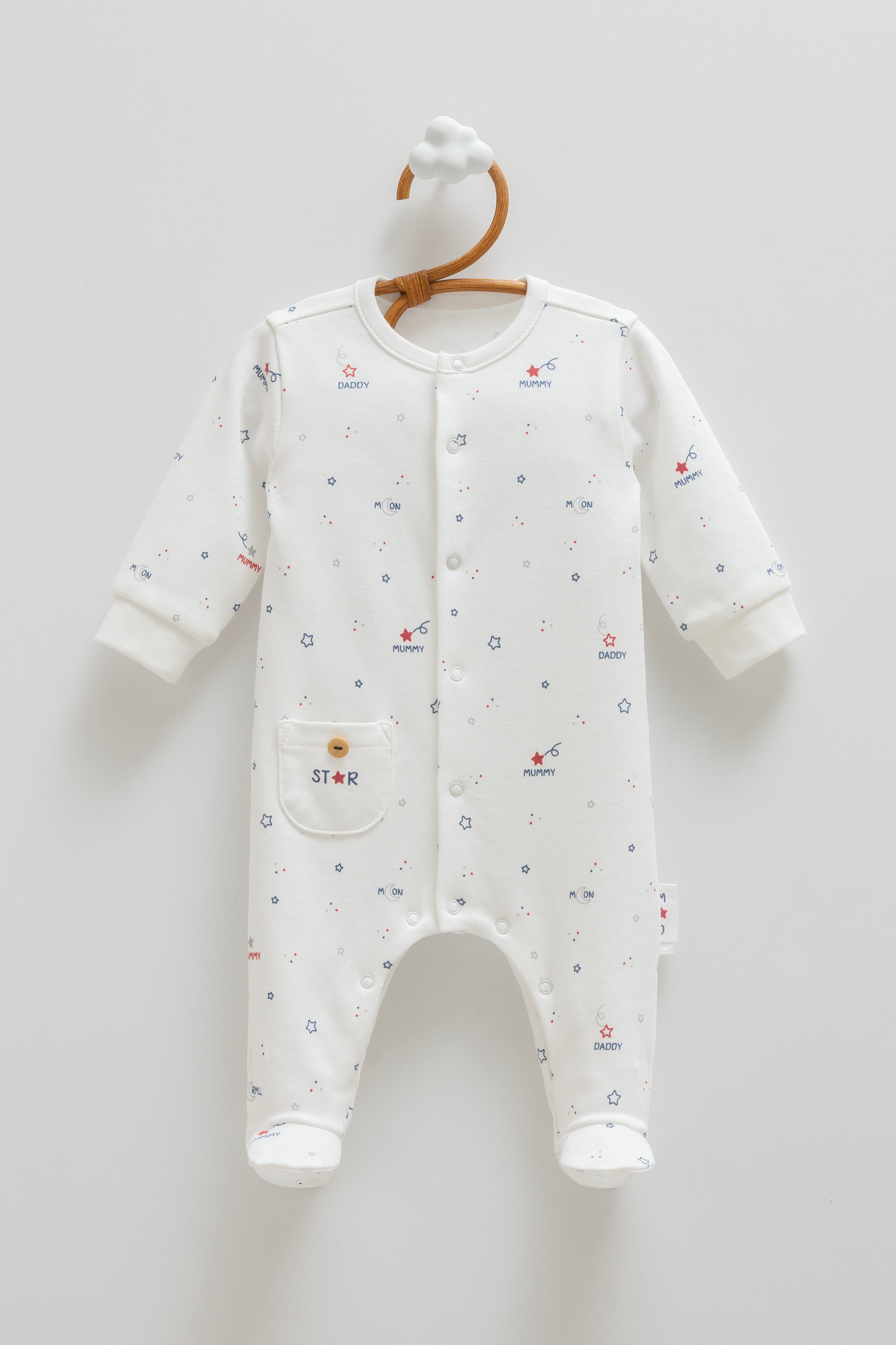 Bebek TulumCaramell %100 Pamuk Family Tulum Unisex Ekru