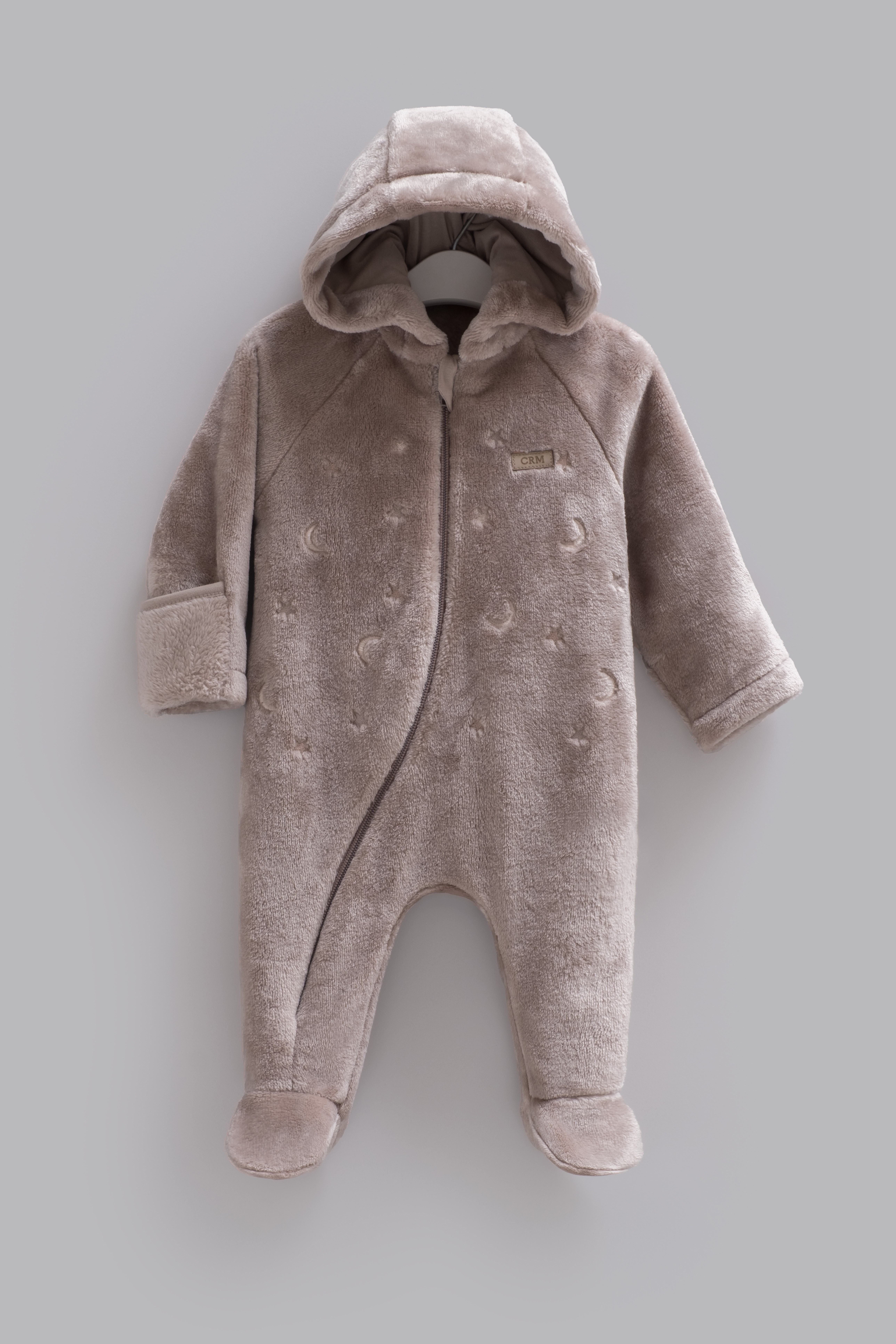 Bebek TulumCaramell %100 Pamuk Kışlık Unisex Tulum Kahve