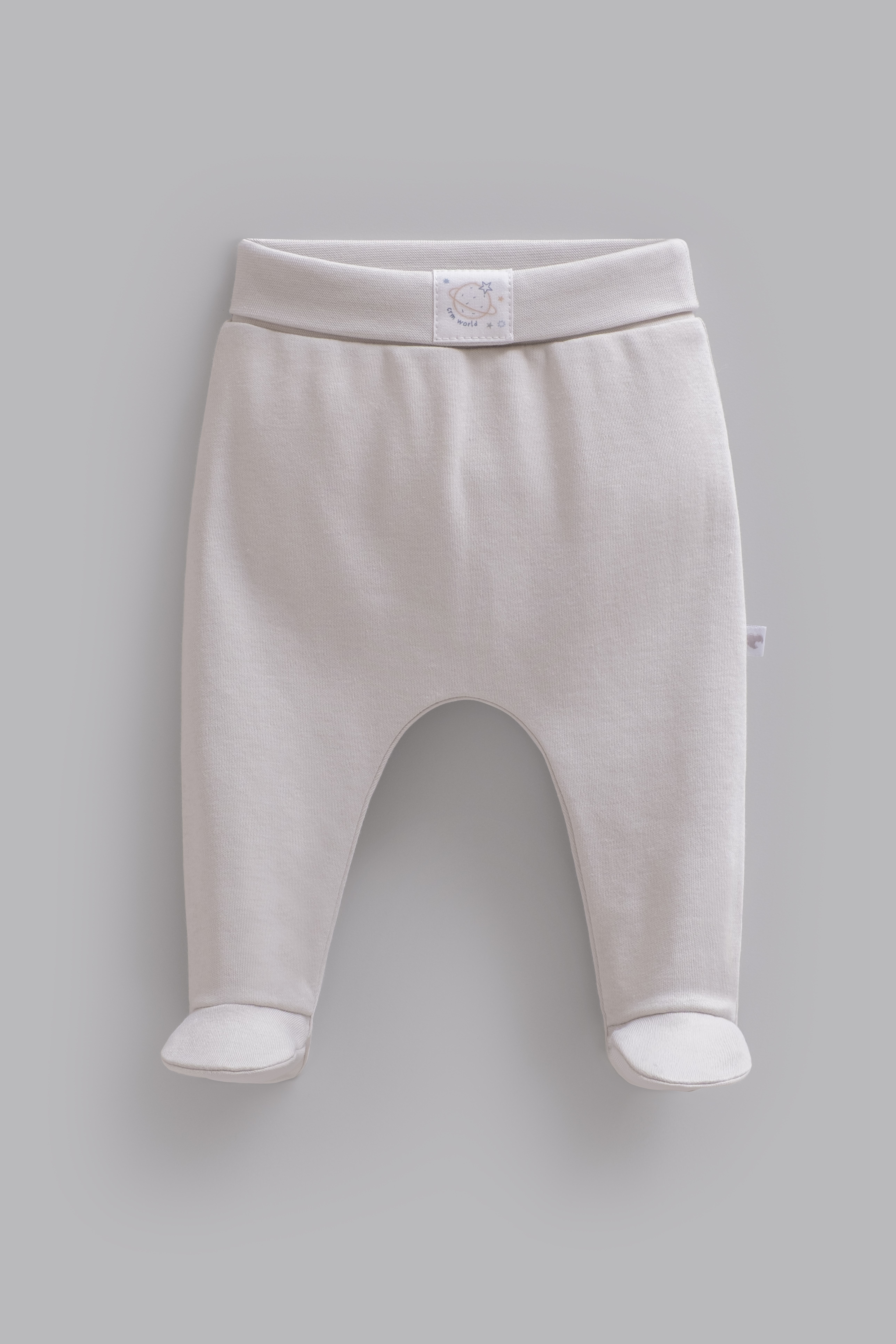 Bebek Badi-PantolonCaramell %100 Pamuk Unisex Bebek Pantolon Gri