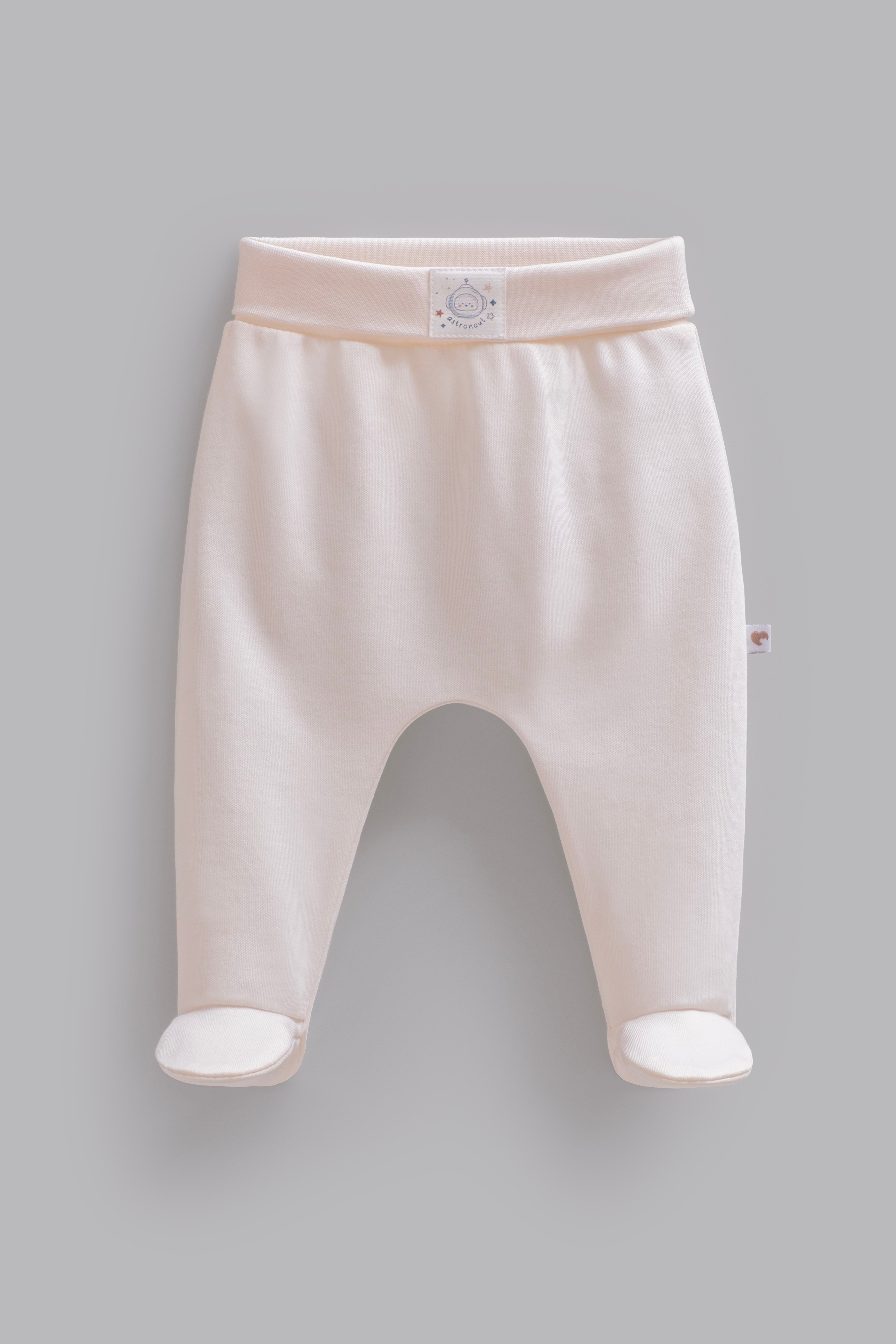 Bebek Badi-PantolonCaramell %100 Pamuk Unisex Bebek Pantolon Bej