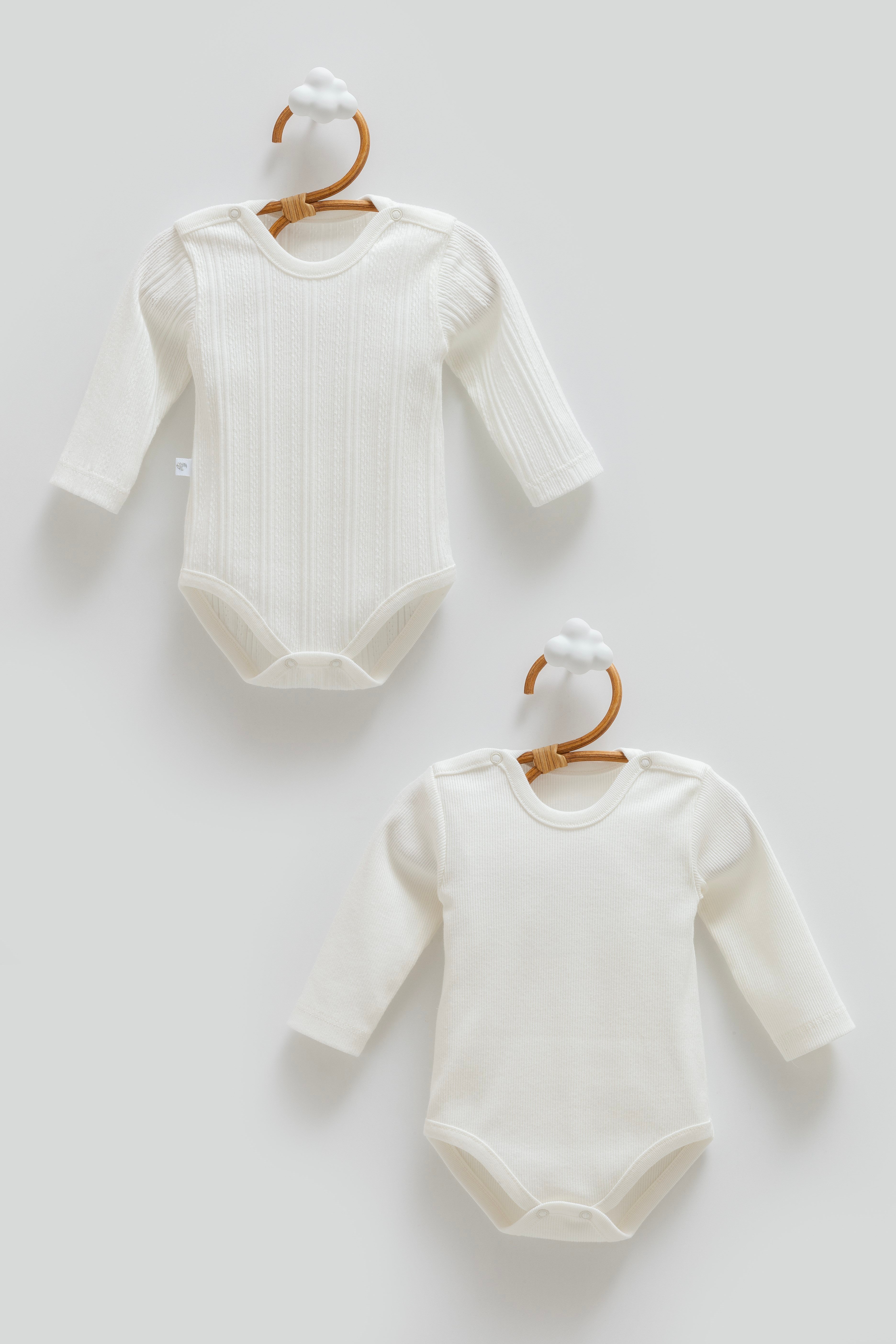 Çıtçıtlı Badi, Tek PantolonCaramell %100 Pamuk Venezia 2li Badi Ekru