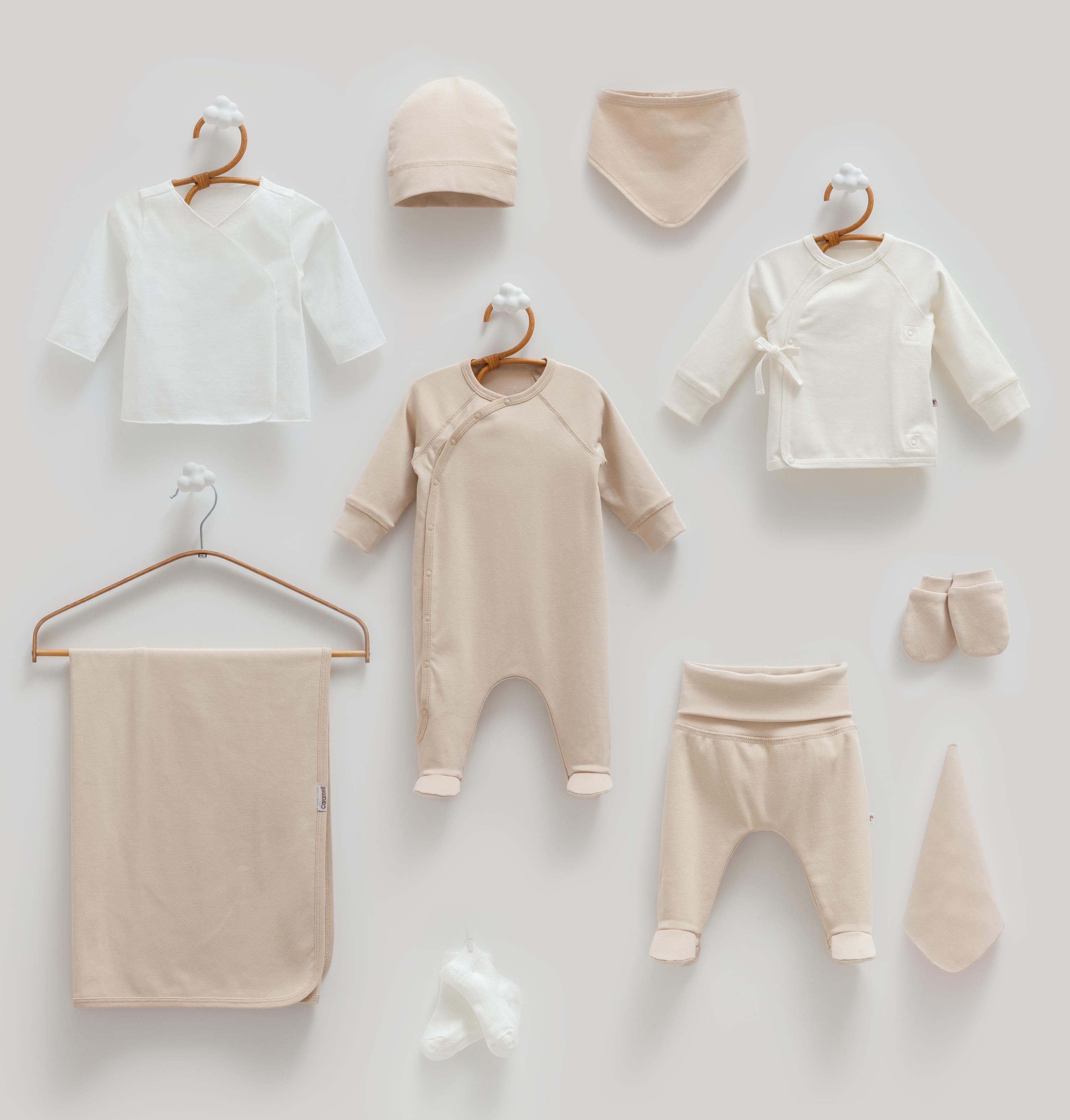 Hastane Çıkışı SetleriCaramell Milano Premium 10lu Set Unisex Kahve