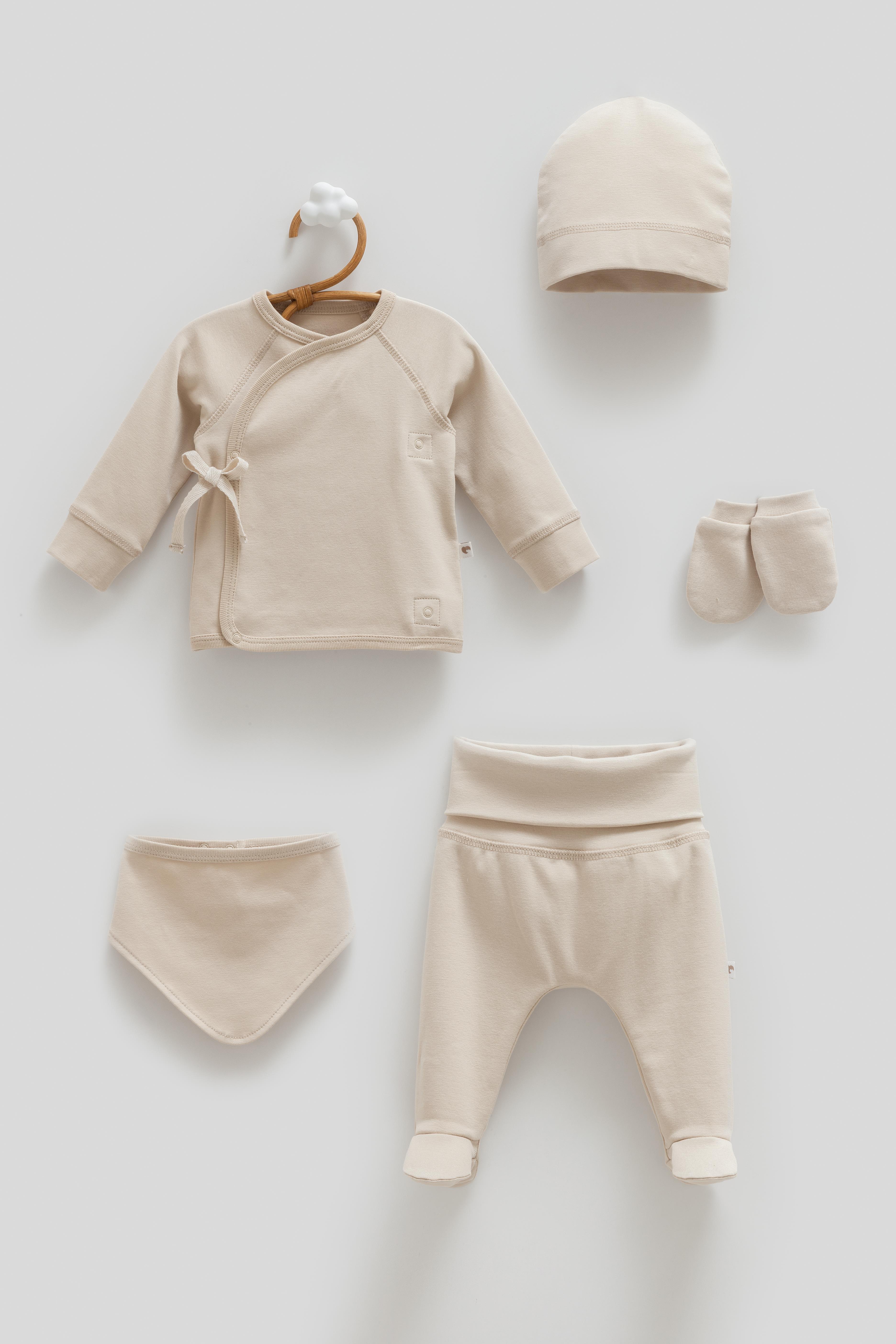 Hastane Çıkışı SetleriCaramell Milano Premium 5li Set Unisex Kahve