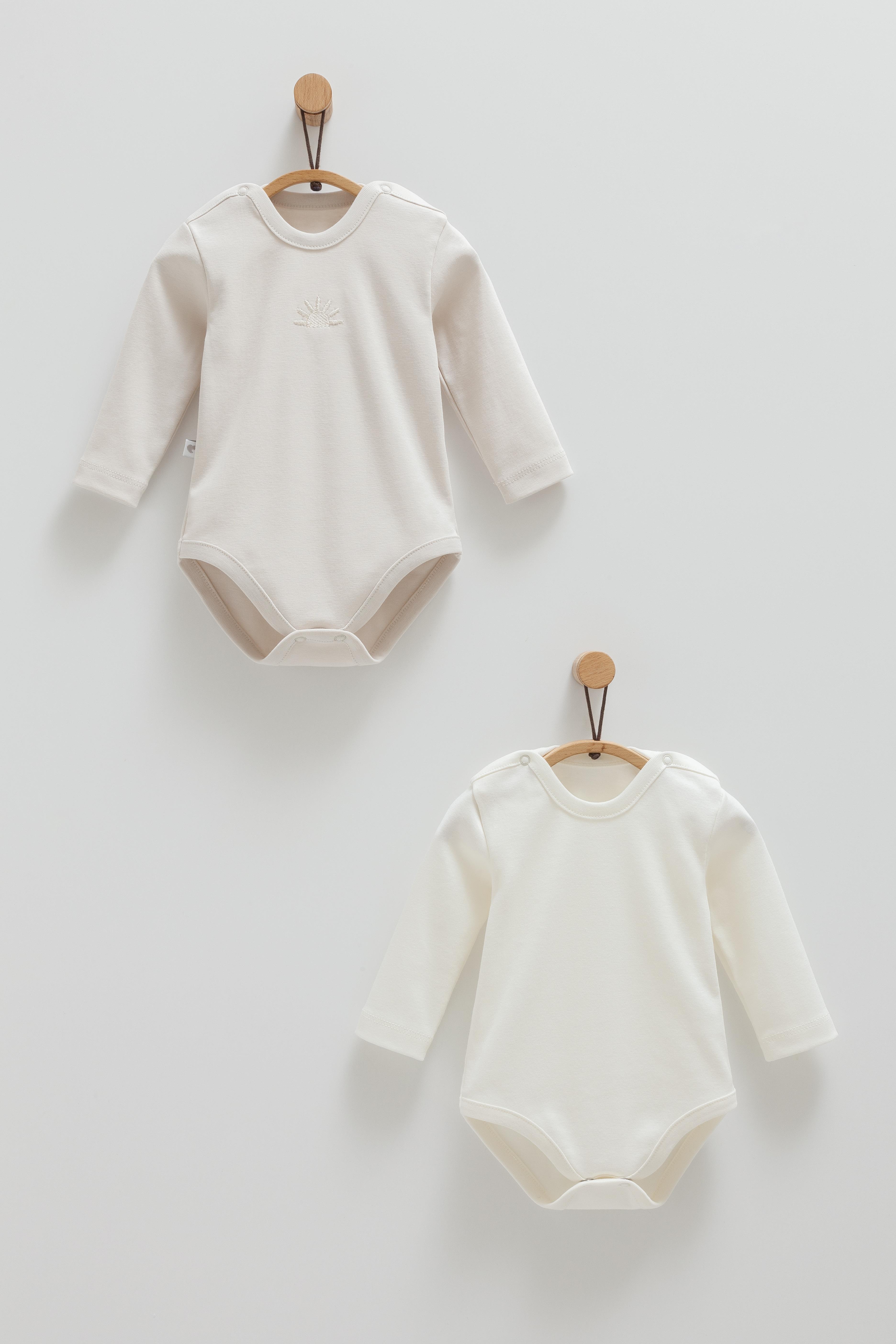 Çıtçıtlı Badi, Tek AltCaramell Napoli Unisex 2li Çıtçıtlı Badi Gri